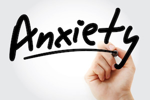 Anxiety text with marker